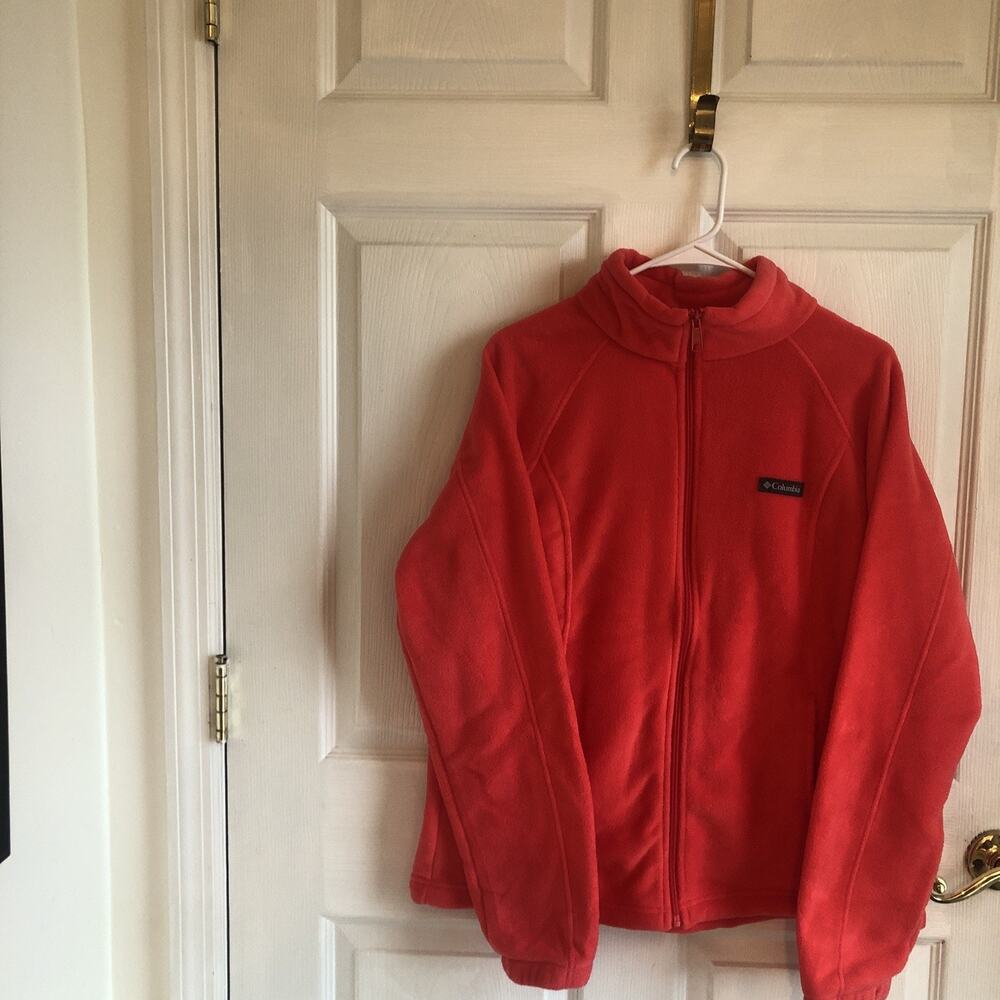 Columbia Fleece Benton Springs Full Zip XL Red gorpcore hiking walking cozy
